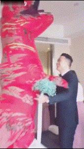 这么可爱的新娘，让你老公措手不及啊