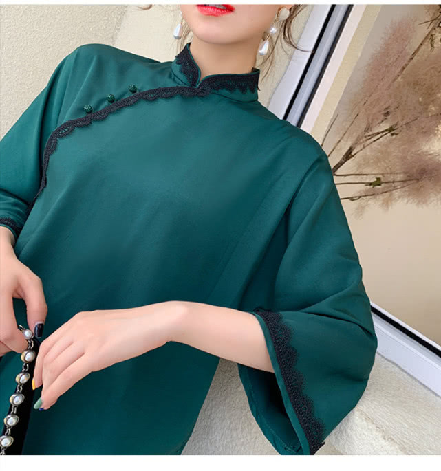 日常复古风唐装,唐装中国风女装时髦