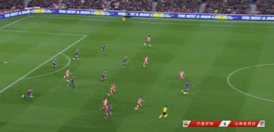 梅西勺子晃过奥布拉克,18年梅西5秒连续晃倒三人