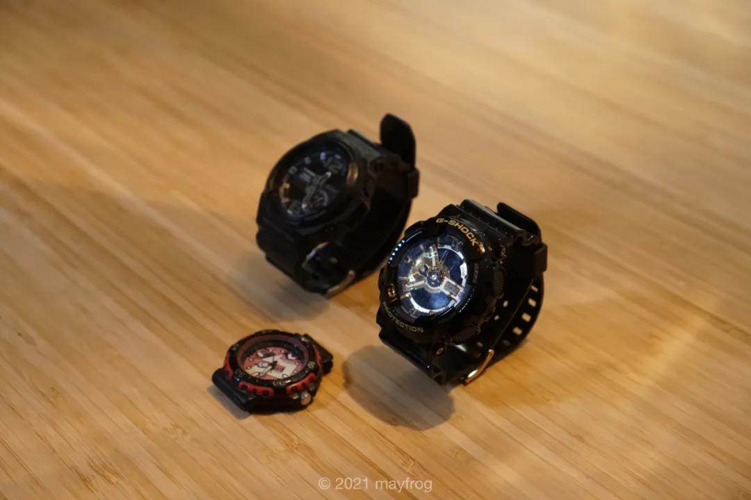 卡西欧g-shock5146调时间,卡西欧g-shock和西铁城蓝天使