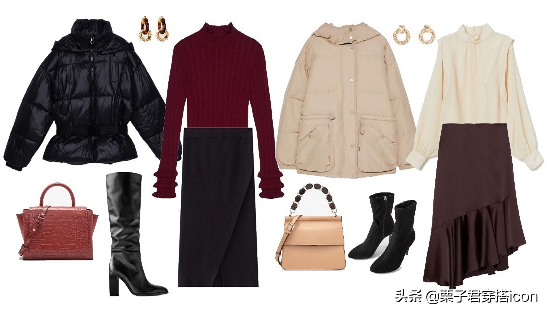 凛冬将至穿搭,短款羽绒服秋冬高级感穿搭