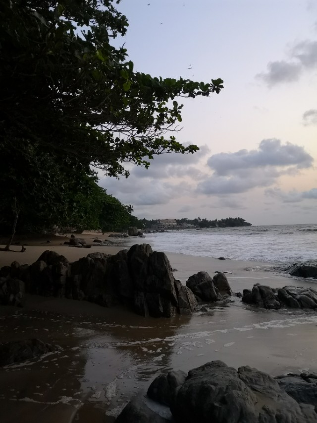 克里比，隐隐约约的咖啡海滩