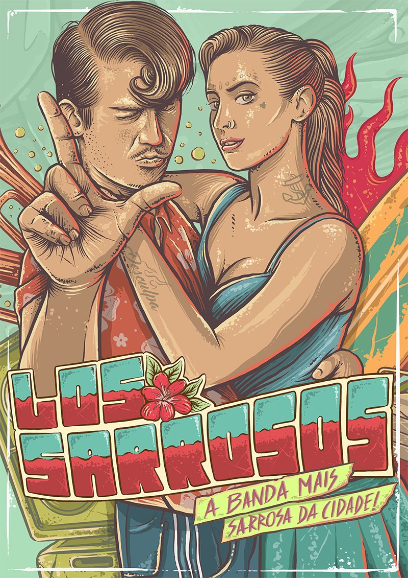 酷炫涂鸦设计,涂鸦风格人物插画