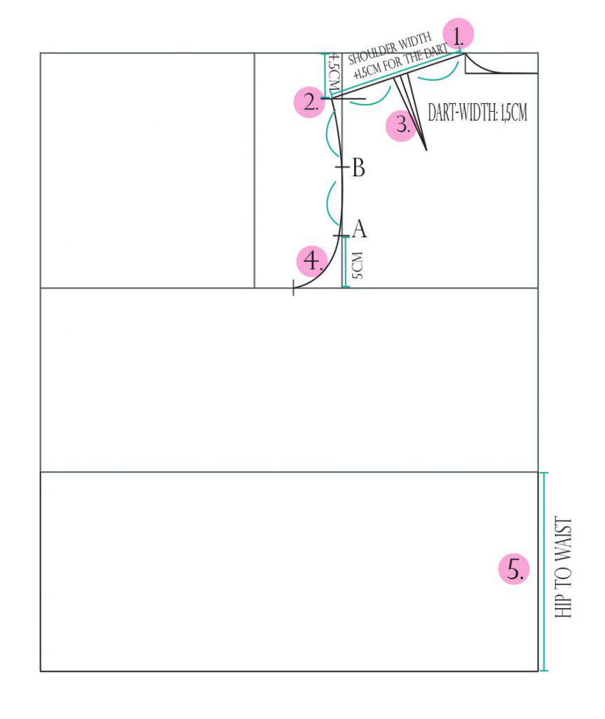 上衣的裁剪图解和公式,最简单的裁剪上衣具体图解