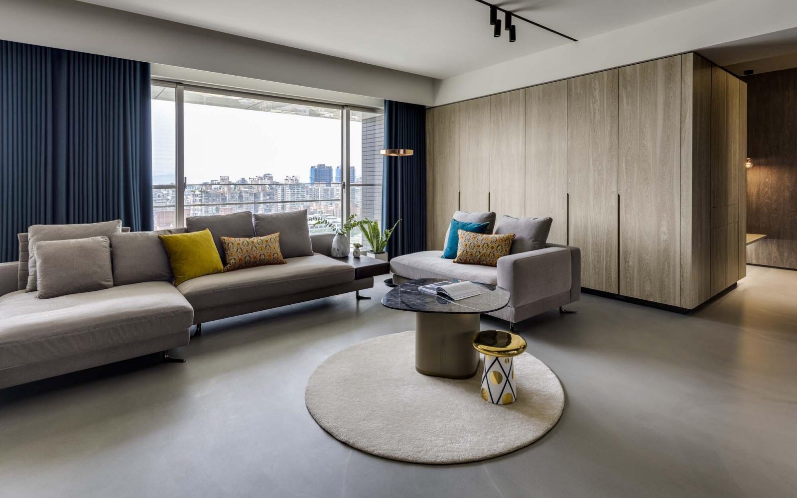 三房一厅的全屋定制柜子设计风格,三室两卫装修柜子效果图现代简约