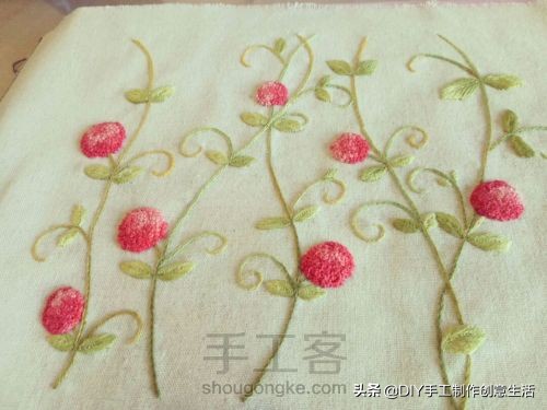 刺绣打籽绣教程,中国结刺绣针法教程