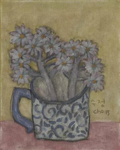 韩国女艺术家：卓秀英，画出来的雅致花草