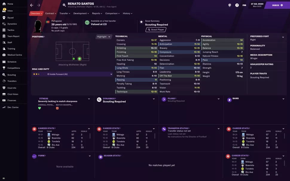 fm2021边锋和内锋哪个好,fm2021潜力球员排名