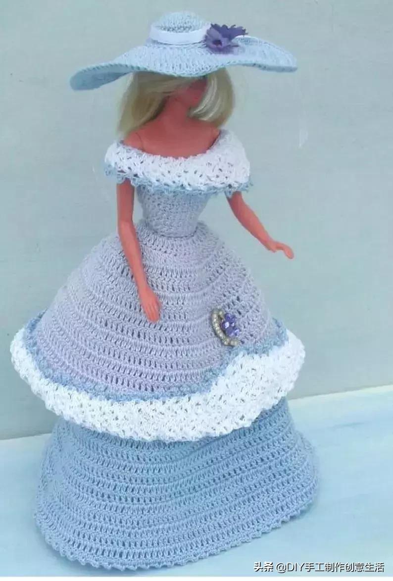 娃娃的衣服怎么钩简单,钩最简单的娃娃衣服教程