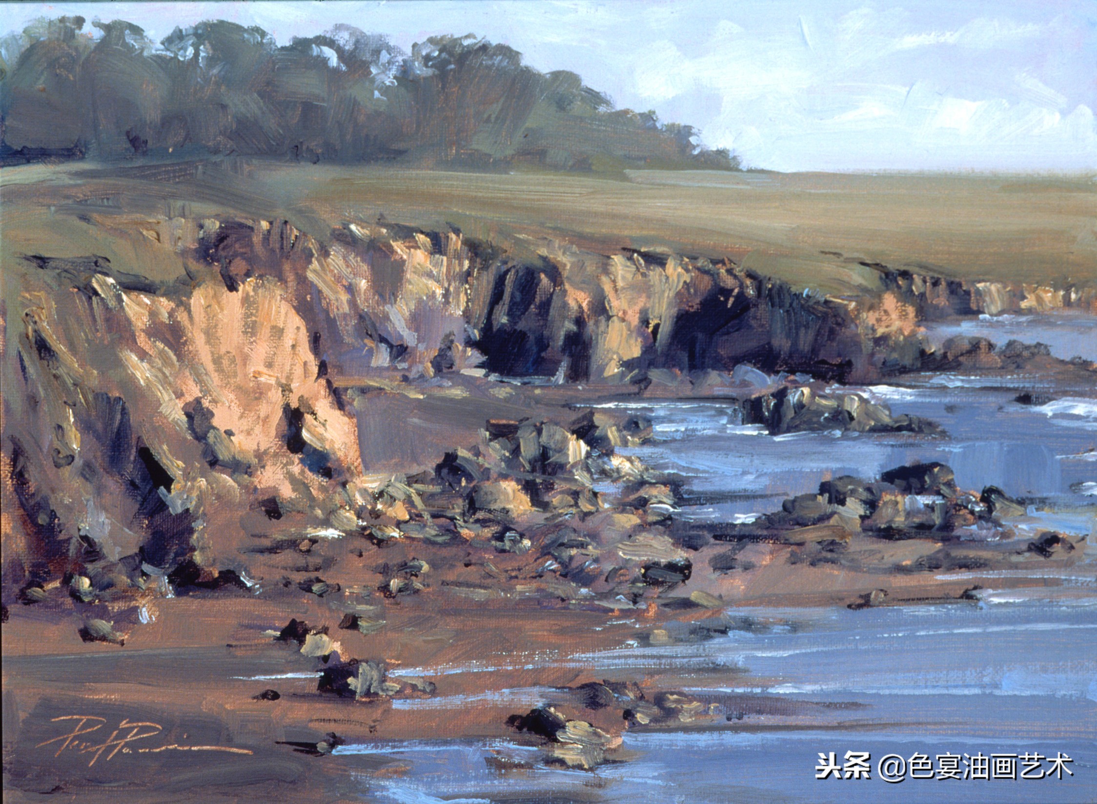 俄罗斯油画大师风景油画教程视频,油画大师油画风景创作教学视频