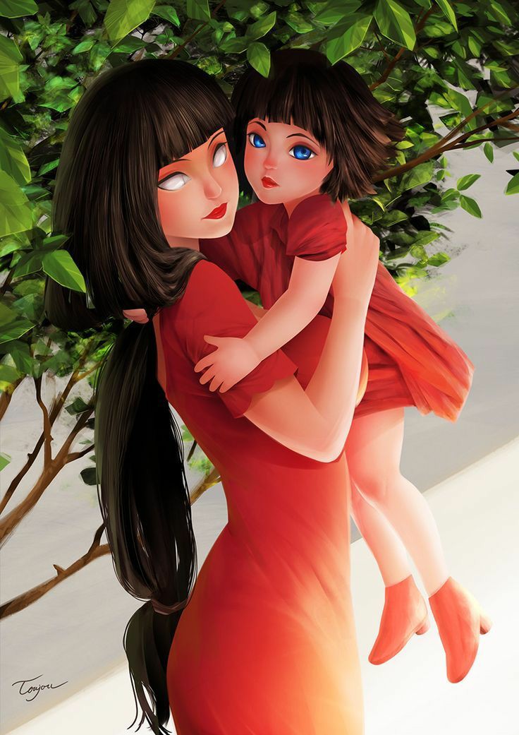 火影忍者人气女角色鸣人之妻日向雏田国外社媒热图赏