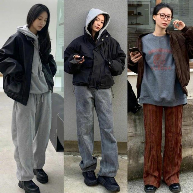 冬天什么女款裤子百搭,冬天裤子穿搭推荐女加长