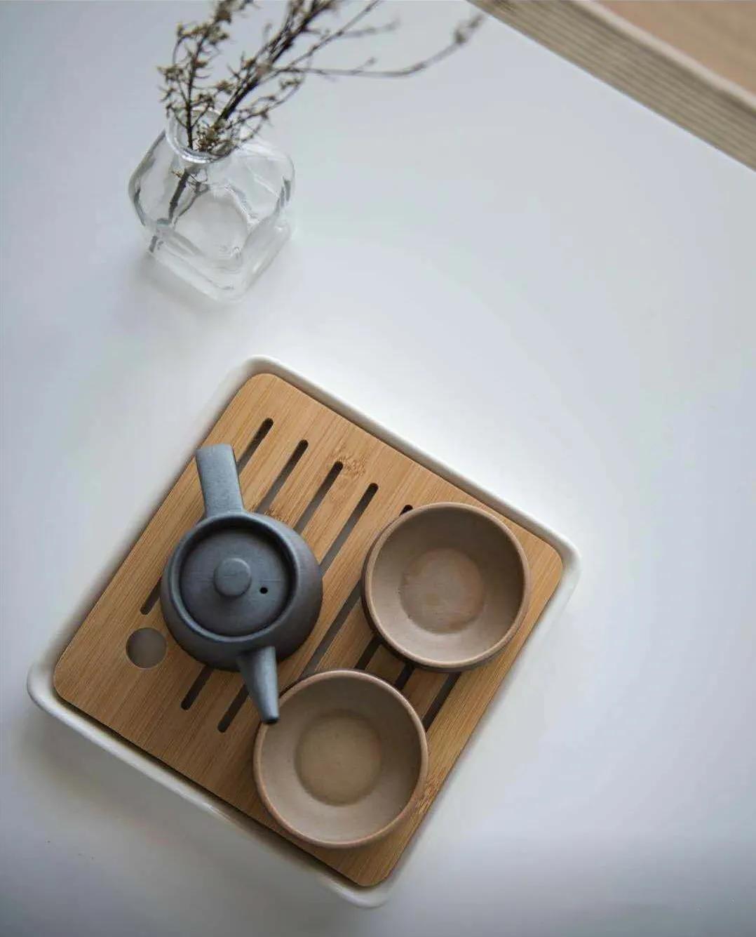 原木风茶室20平方空间装修效果图,100平方小户型原木风带茶室设计