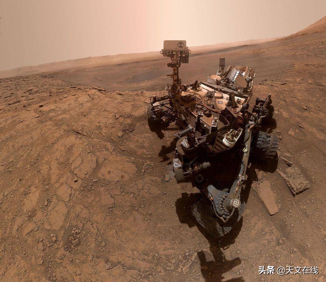 好奇号火星探测器,好奇号火星探测器拍摄的一幕