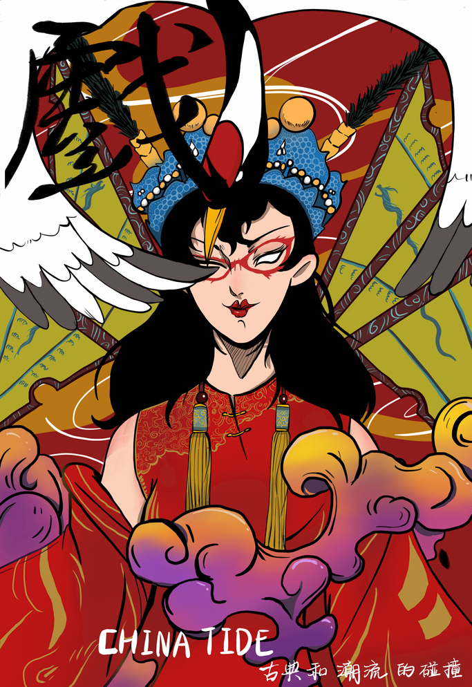 手绘国潮壁纸1920*1080,国潮壁纸图片保存