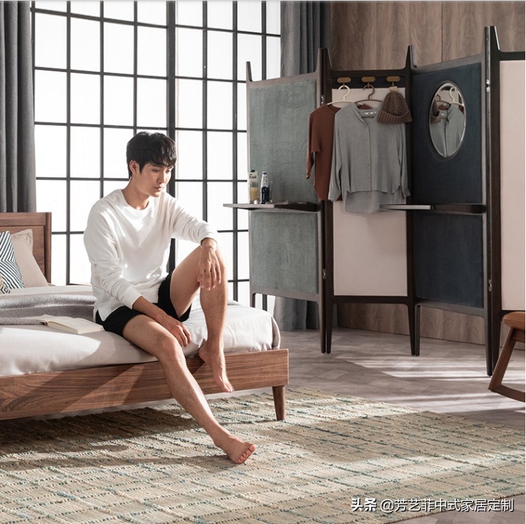 家居实木屏风,新中式实木屏风隔断