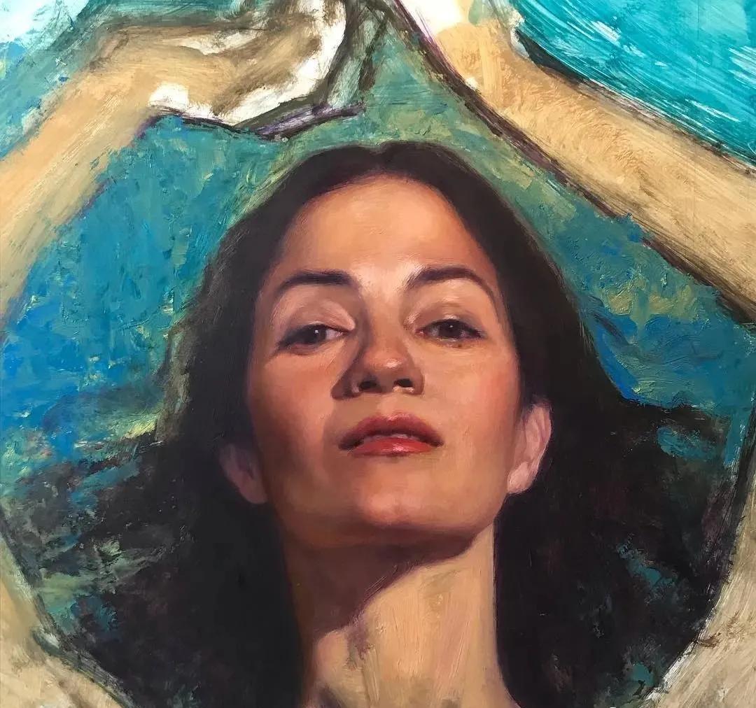 半成品看上去也如此精彩：美国画家路易斯的肖像作品