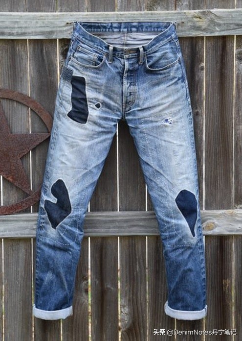 简单的缝纫加工活,破旧牛仔裤修补