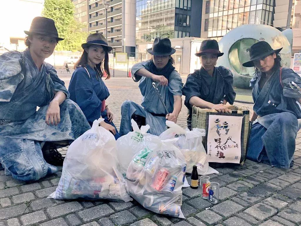 日本街头捡垃圾武士,日本街头捡垃圾天团