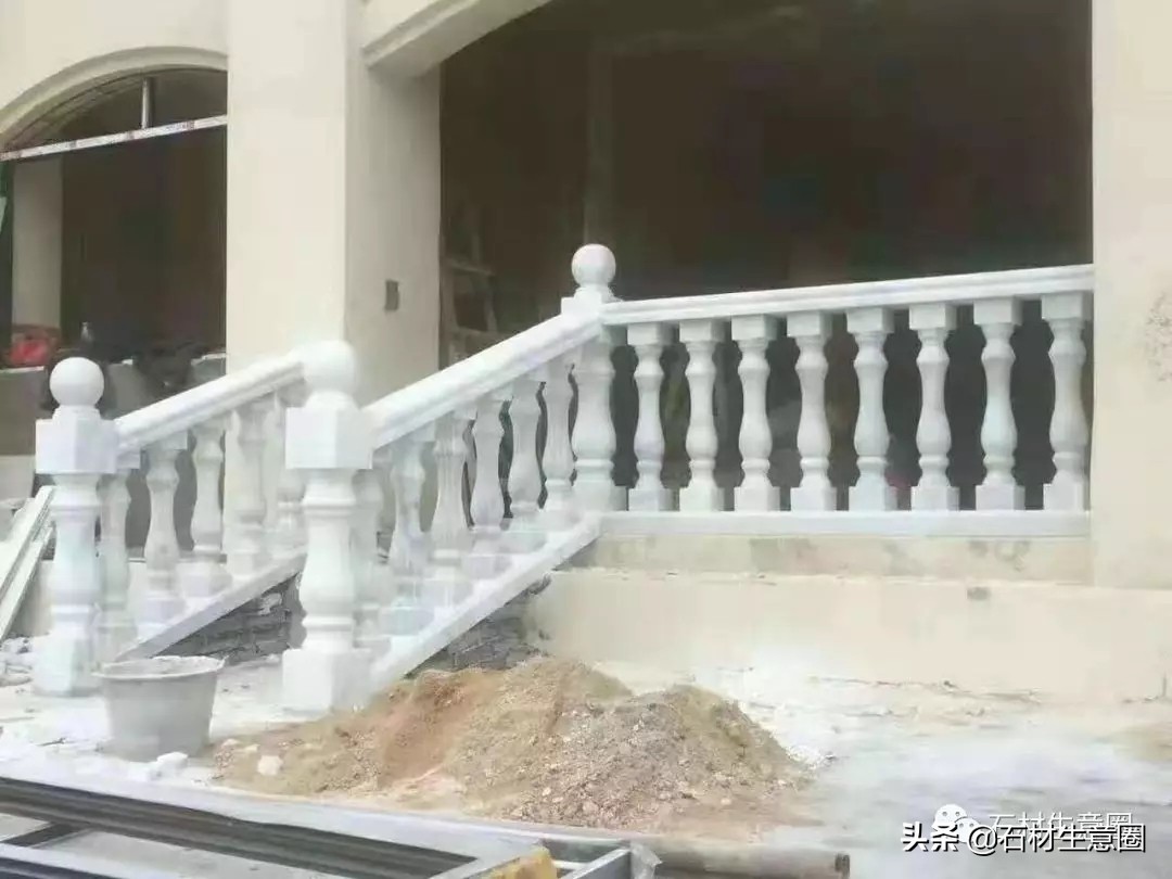 别墅大理石栏杆款式大全,别墅阳台栏杆温州石材