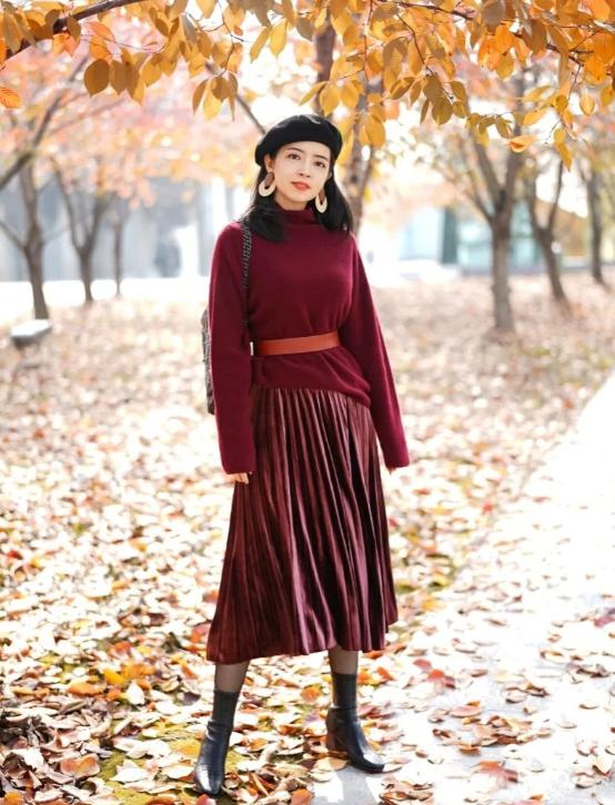 中国红穿搭,衣品好的女人都这样穿