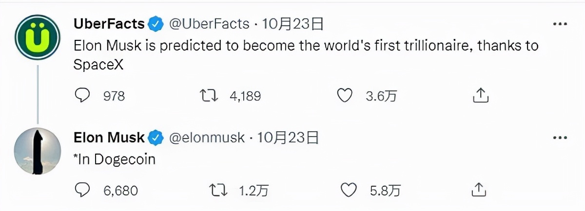 马斯克接受采访讨论加密货币,马斯克称其为狗狗币的终极持有者