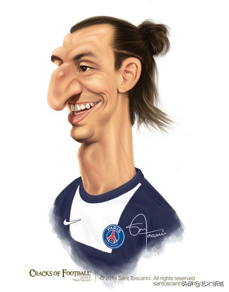 SantToscanni足球明星卡通漫画头像