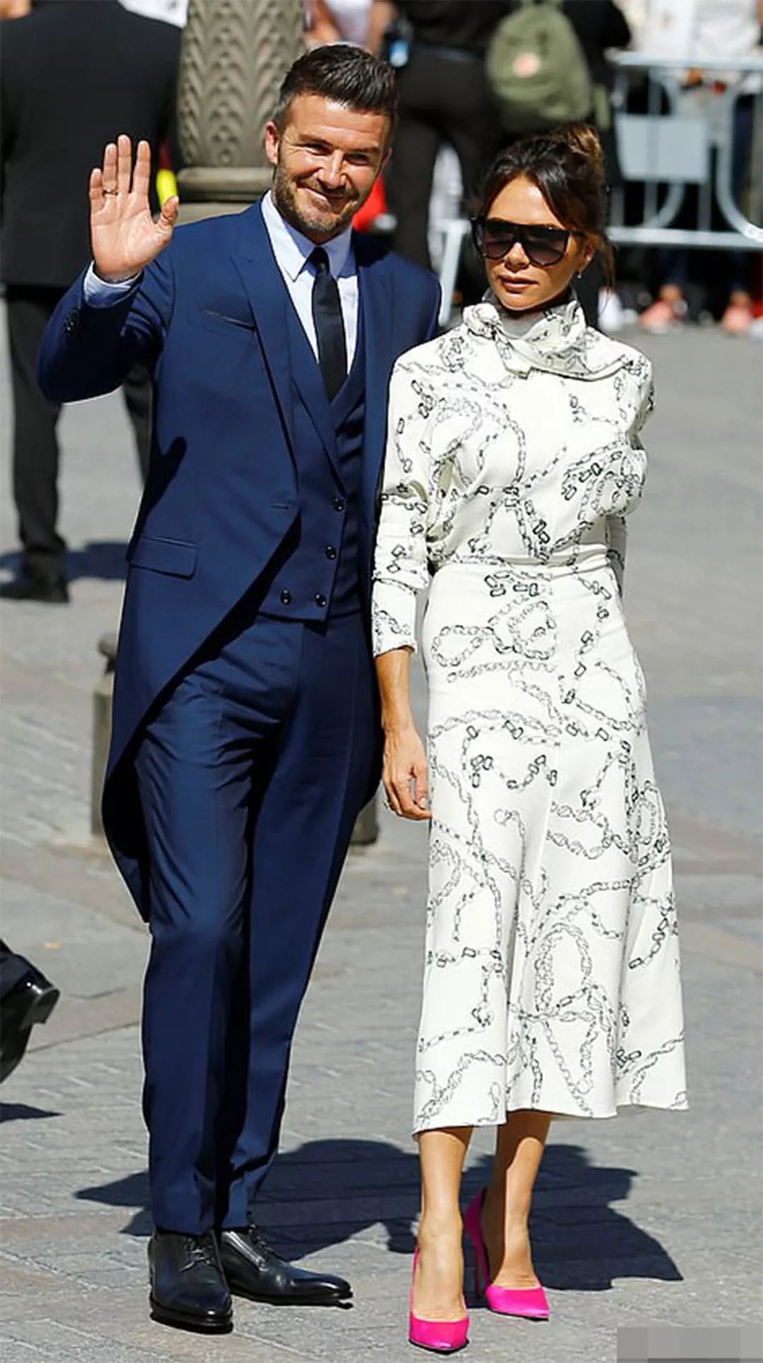 贝嫂与梅根同框,贝嫂哈里梅根婚礼