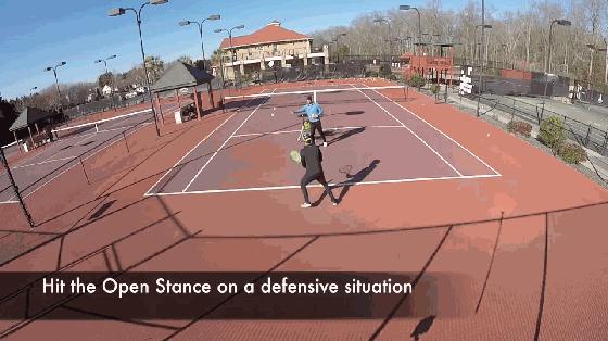 双反开放式网球教学,网球技术反手