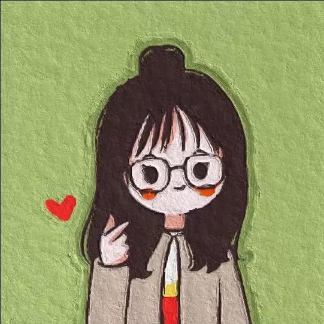 卡通头像油画,油画鸡头像