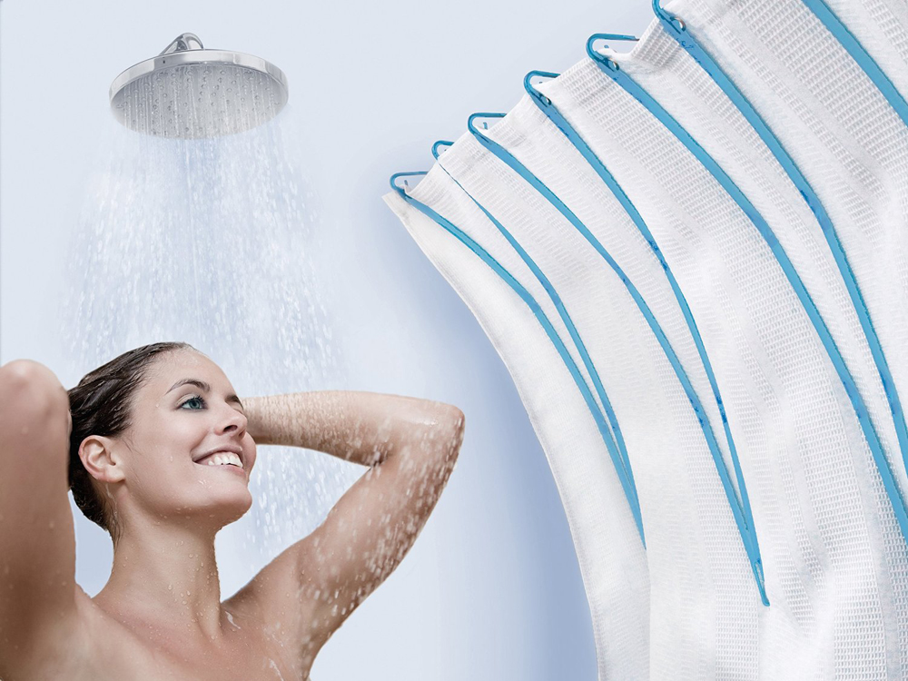 为什么洗澡的浴帘很粘人,洗澡浴帘总往里贴