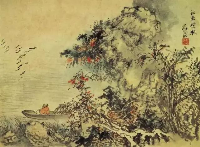 明代夏芷国画山水作品高清大图,明代100幅山水精品赏析第二辑