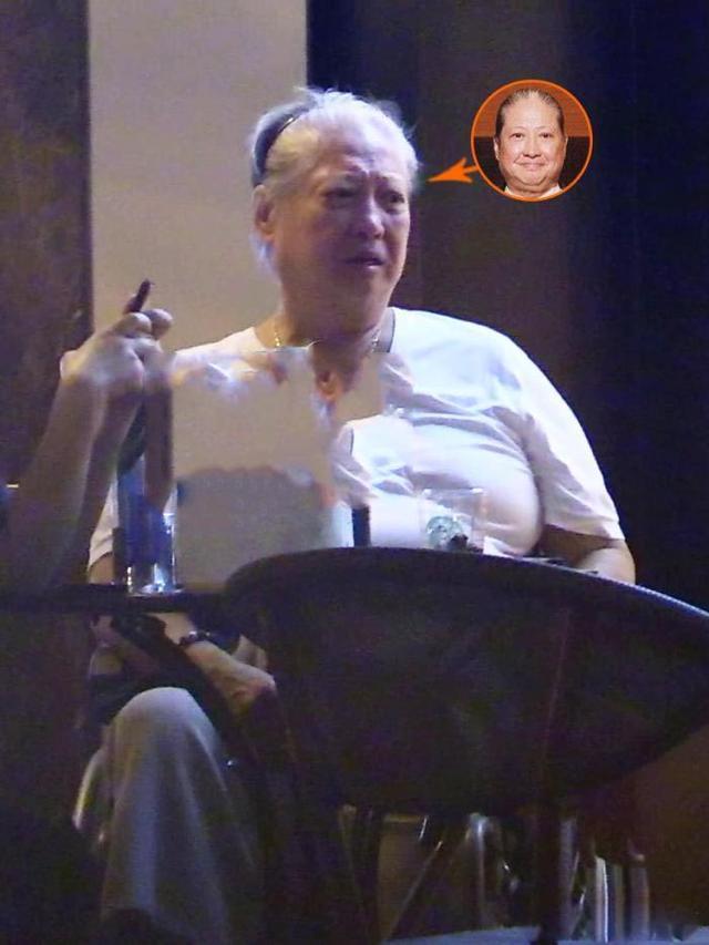 洪金宝嚣张抽烟视频,68岁洪金宝近照面部松弛显沧桑