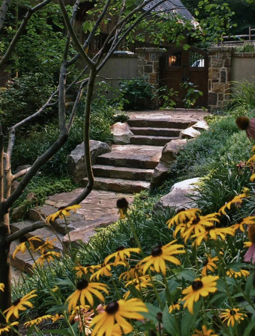 庭院设计不破坏地砖,庭院设计无绿植