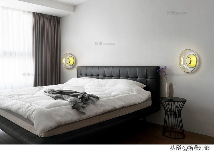 壁灯金属质感,极简质感壁灯高级氛围感