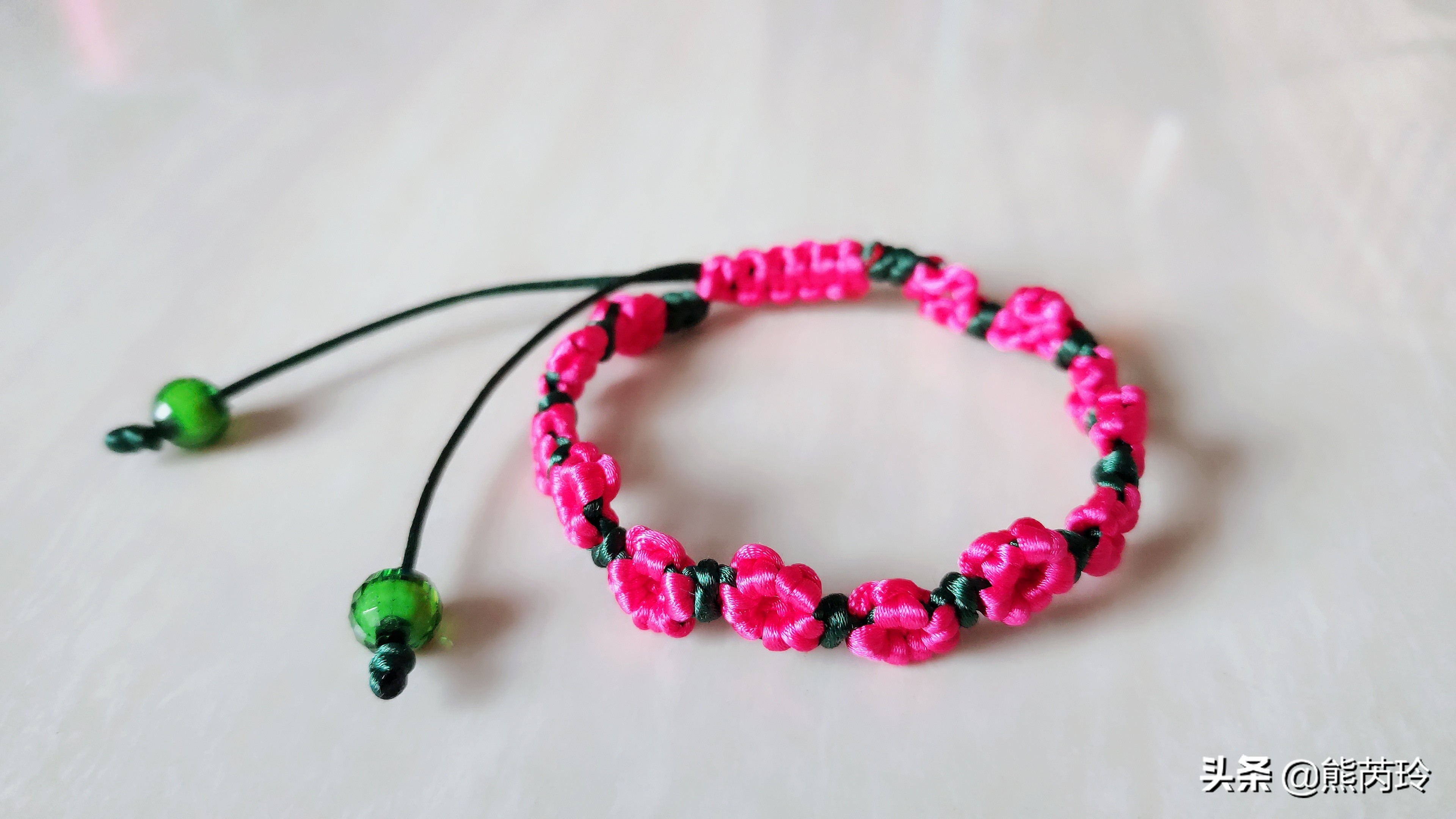 用两根绳编梅花手链简单又漂亮,梅花手链一般用什么线编