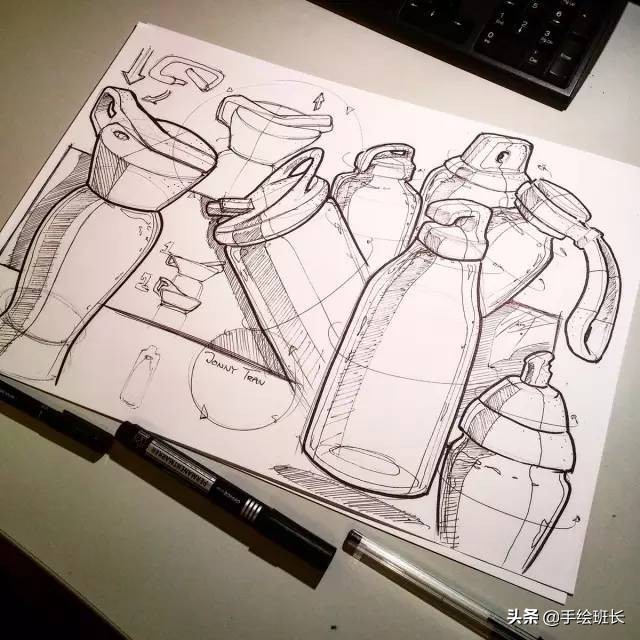 顶尖设计师手稿,产品设计手绘从入门到精通