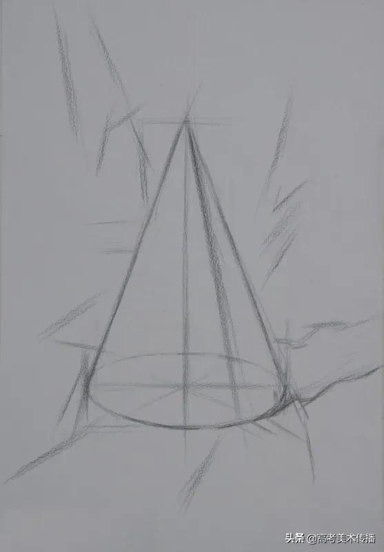 最简单的几何体素描画法步骤图片,素描几何体基础入门圆