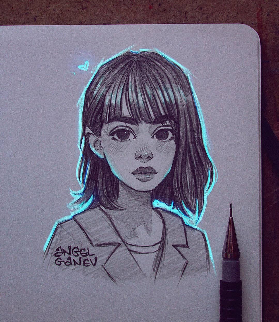 自动铅笔画人物,自动铅笔手绘人物