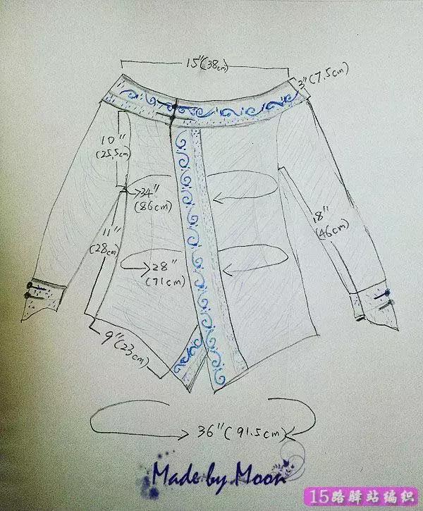 流行的开衫毛衣编织教程,女士新款棒针开衫毛衣编织教程