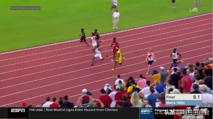 9秒86！非洲奥杜杜鲁大胜日本混血飞人斩获美国NCAA百米冠军