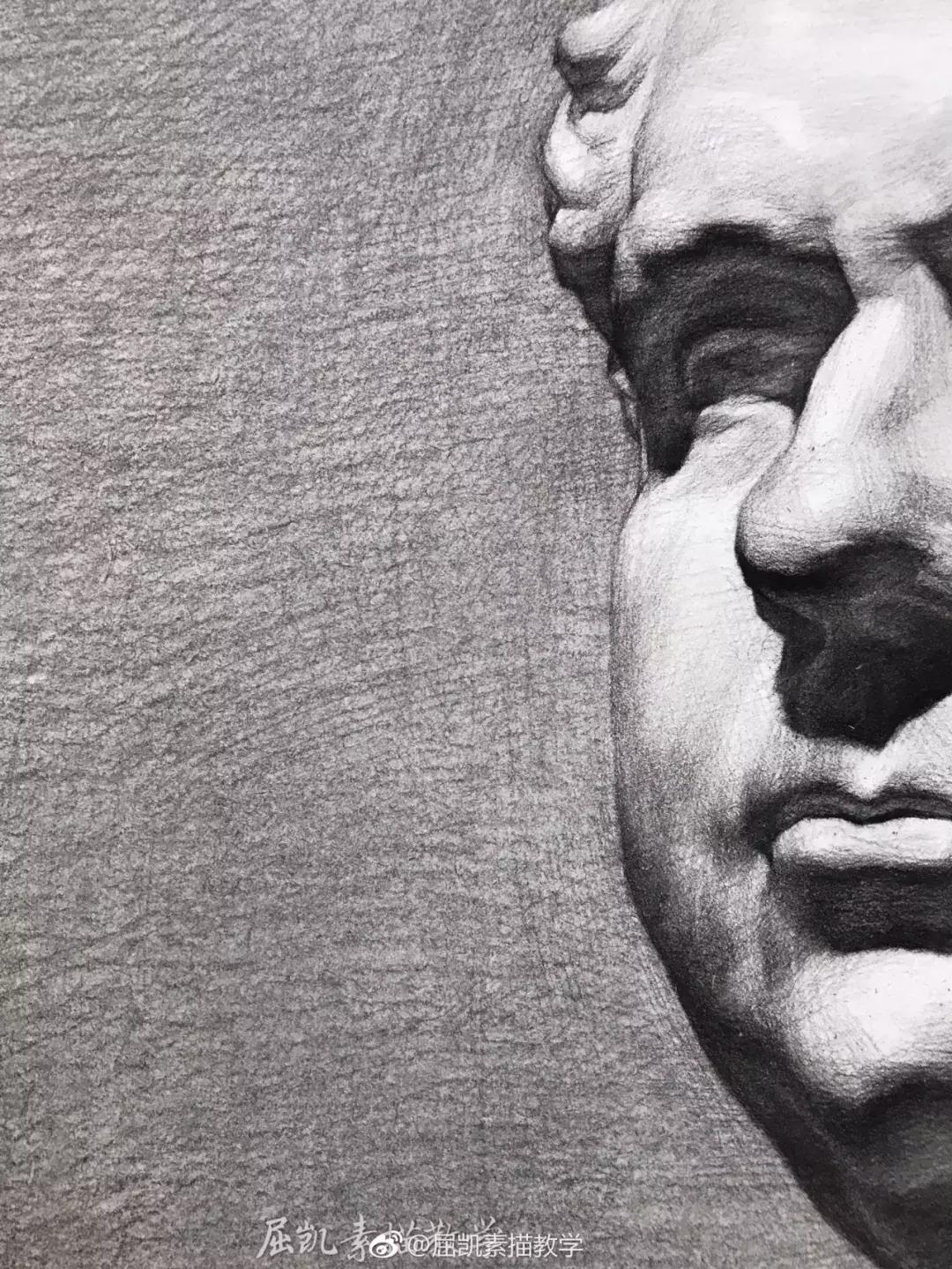 画素描不画脸,画素描总是画不深入