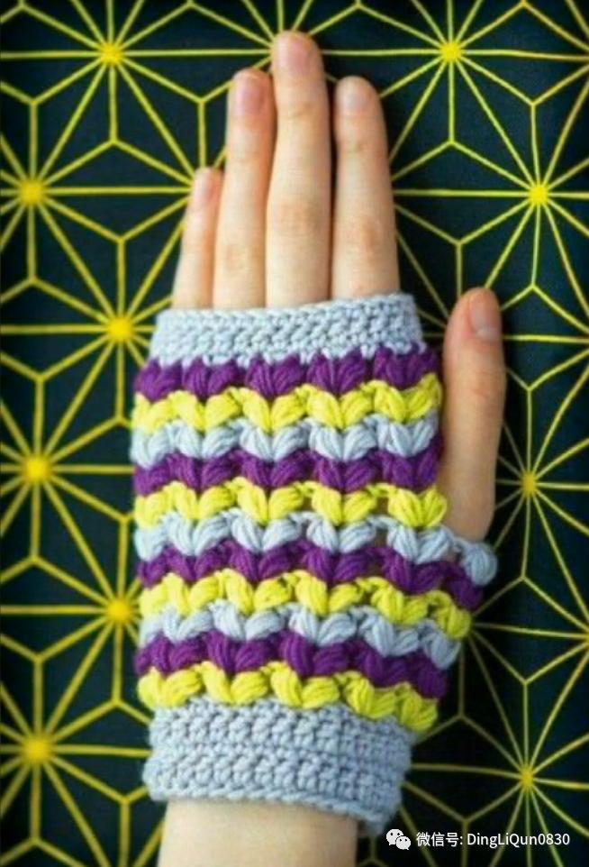 拼色帽子花样钩织教程冰丝线,双色线搭配的帽子钩织教程