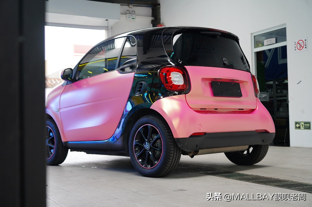 奔驰电镀改色效果图,奔驰smart改装图片