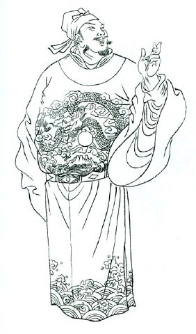 水浒人物绘画天罡,水浒三十六天罡星素描人物图