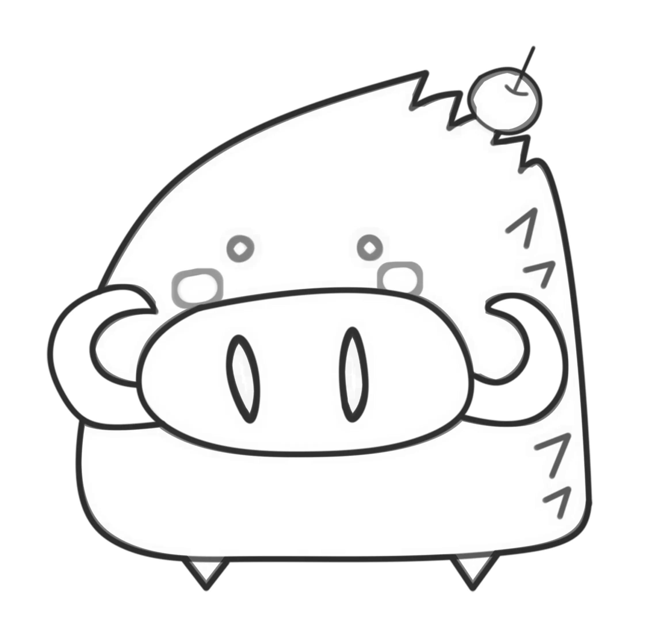 12生肖简笔画单个图片,12生肖简笔画全图图片