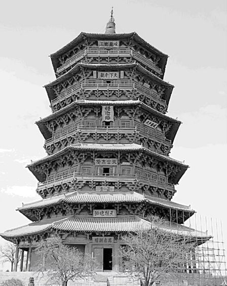 应县木塔屹立千年却无人能修,中国最美古塔视频