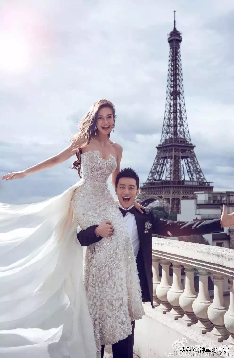 各大明星结婚的婚纱,2019明星婚纱