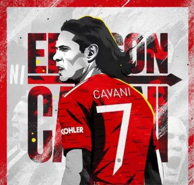 卡瓦尼瓦伦西亚球衣,卡瓦尼曼联球衣号