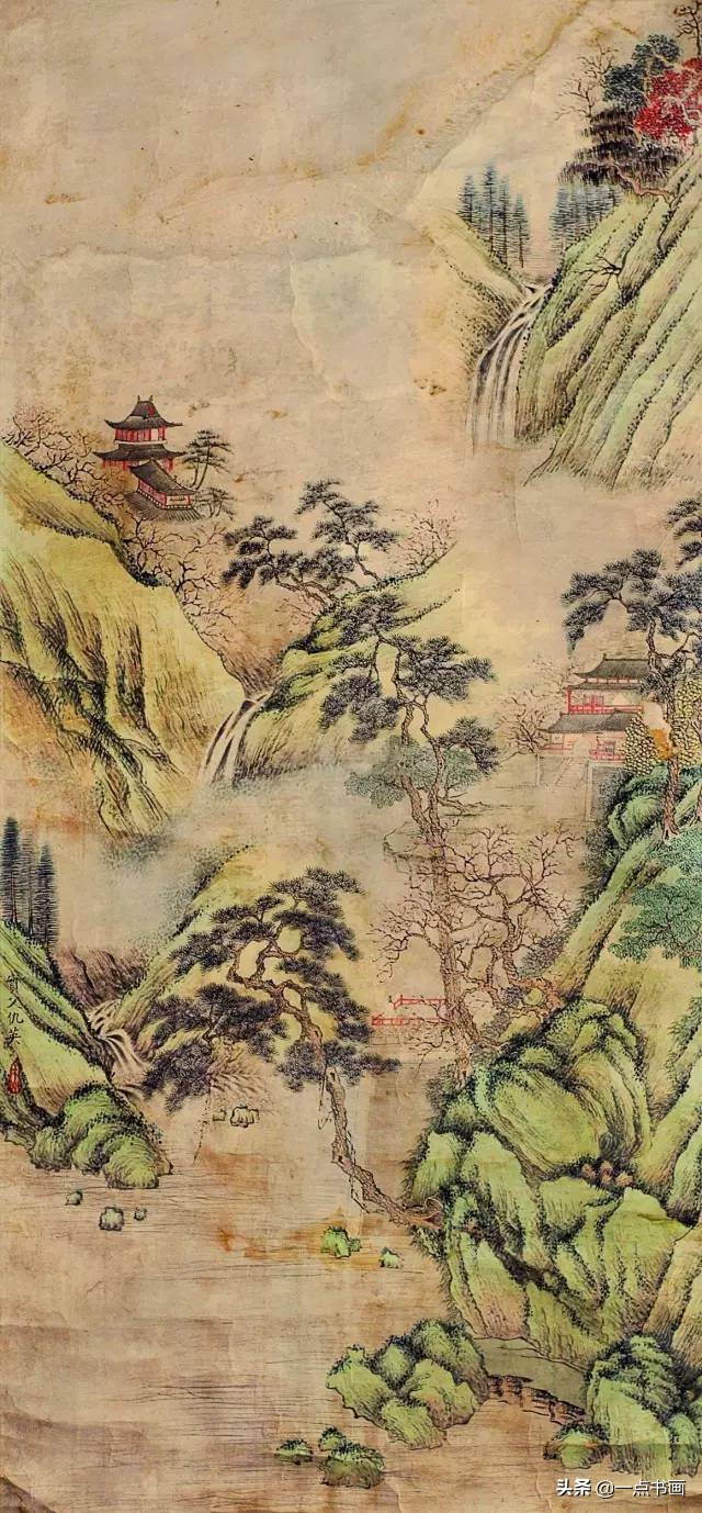 明仇英拍卖60亿的作品,明仇英桃源仙境图临摹